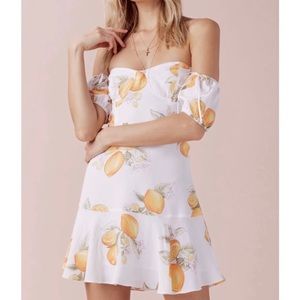 For Love And Lemons Limonada Off The Shoulder Dress Sz M